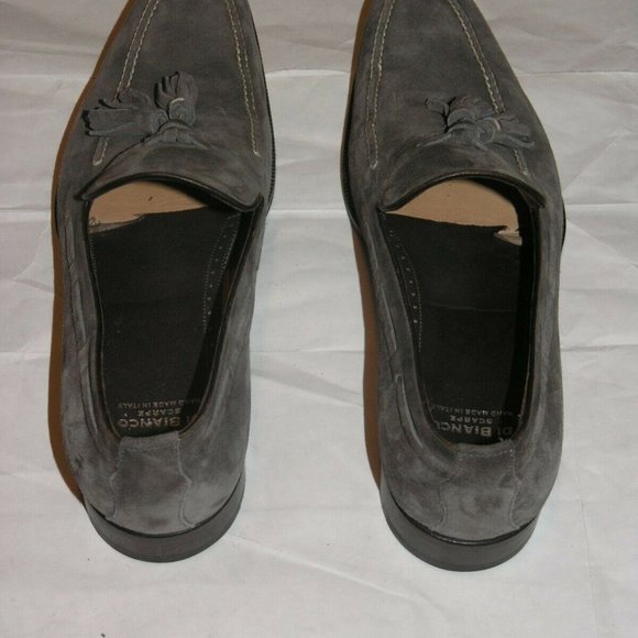 Scarpe Di Bianco Hand Made Suede Leather Loafers - Picture 7 of 9